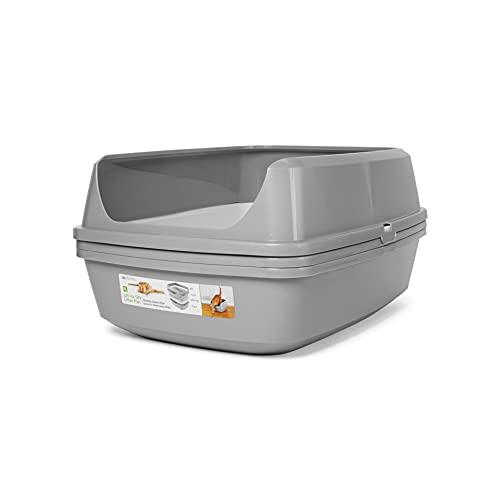 So Phresh Grey & White Lift-to-Sift Cat Litter Pan, 22.5" L X 17.25" W X 10.5" H