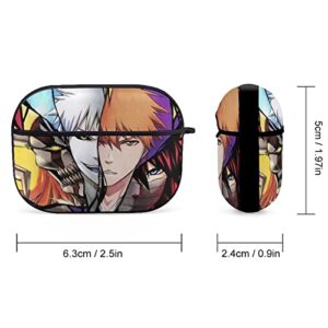 Kurosaki Ichigo for AirPods Pro Case, Anime Whole Body Printing Shockproof Protective Cover Case with Keychain Compatible with AirPods Pro