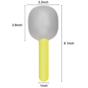 Yadream 2PCS Pet Food Scooper Multi-functional Plastic with Fashionable Food Shovel Handle and Comfortable Grip Handle, suitable for Dogs Cats and other pets