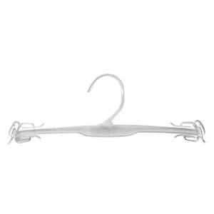 nahanco intimate apparel molded hanger with delicate shoulder clips - 10", clear – 250/carton