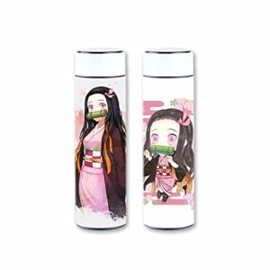 supersilk 17oz anime insulated cup cartoon water coffee bottle, 500ml