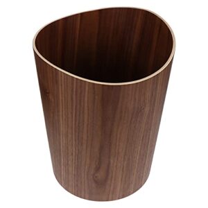 cabilock bamboo wooden wastebasket trash can vintage retro wood garbage bin container farmhouse style trash can for home office