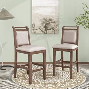 RUNNA 3-Piece Wood Kitchen Table Set, Drop Leaf Table Set with 2 X-Back Chairs for Small Places