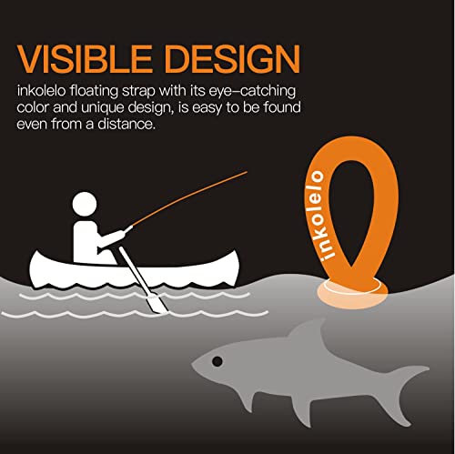 inkolelo Waterproof Phone case Floating Wrist Strap -Bright Orange