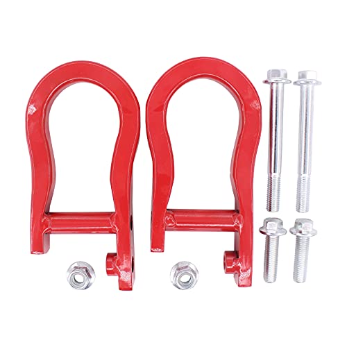 XtremeAmazing 2Pcs Front Left Right Lower Red Tow Hooks for Silverado Sierra 1500 LD Limited