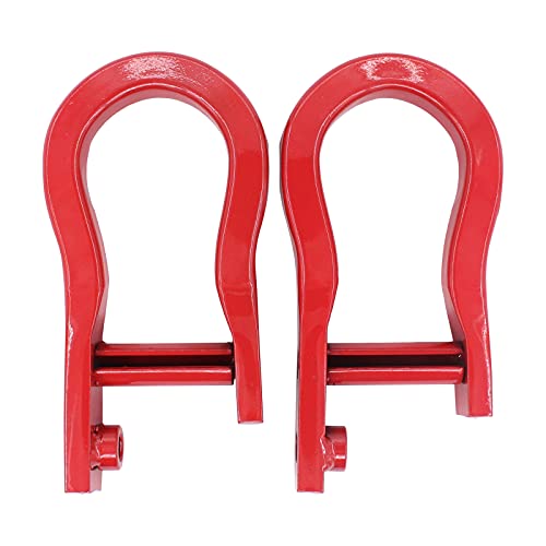 XtremeAmazing 2Pcs Front Left Right Lower Red Tow Hooks for Silverado Sierra 1500 LD Limited