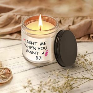 LUCHINM Scented Candles Funny Gifts for Him, Men, Boyfriend, Fiance, Husband，Valentines Day, Christmas, Birthday Gifts for Boyfriend, Husbands, BJ Candle for Men