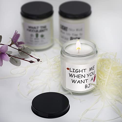 LUCHINM Scented Candles Funny Gifts for Him, Men, Boyfriend, Fiance, Husband，Valentines Day, Christmas, Birthday Gifts for Boyfriend, Husbands, BJ Candle for Men