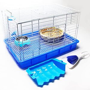 konrissun Pet Cages for Small Animals Dimension 21.8x14.6x13 INCH Habitats Cages,Short-Haired Hamsters Guinea Pig Habitats ,Rabbit Habitats, Small Cat&Dog Cages