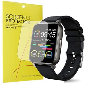 compatible for motast smartwatch screen protector 1.69", lamshaw [6 pack] full coverage tpu clear film compatible for motast smartwatch screen protector 1.69" 2021 (6 pack)