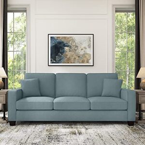 Bush Furniture Stockton Sofa, 85W, Turkish Blue Herringbone