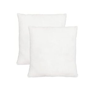 hausattire throw pillow insert 12x12 inches - set of 2, premium white pillows for bed and couch