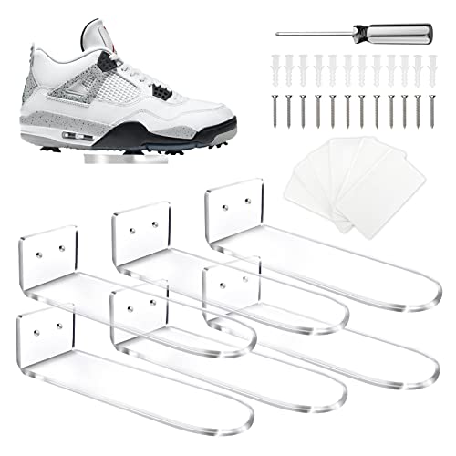 RahTune Shoe Shelves, Floating Sneaker Display, Acrylic Wall Shoe Rack, Show Shelf, Shoe Organizer Holder Wall Mount for Sneaker Collection, Shoe Box