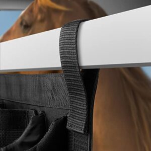 SmithBuilt Trailer Grooming Bag - Black, Long Hanging Door Caddy for Horses