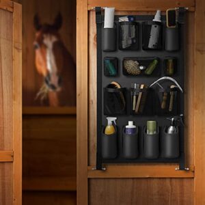 SmithBuilt Trailer Grooming Bag - Black, Long Hanging Door Caddy for Horses