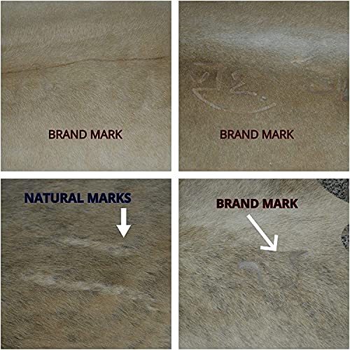 Premium Cowhides Dark Chocolate Medium Cowhide Rug 100% Natural Leather Rugs 84" x 72"