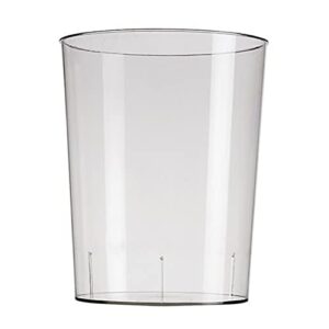 DOITOOL Round Plastic Small Trash Can Plastic Wastebasket Clear Garbage Container Bin for Bathroom Kitchen Home and Office