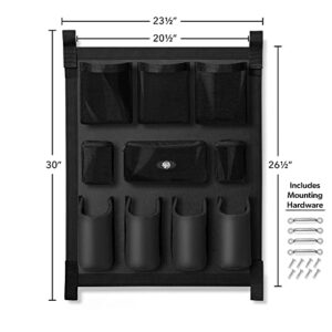 SmithBuilt Trailer Grooming Bag - Black, Short Hanging Door Caddy for Horses