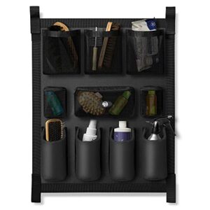 SmithBuilt Trailer Grooming Bag - Black, Short Hanging Door Caddy for Horses