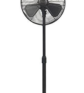 HUNTER 16" Adjustable 3 Speed Retro Pedestal Stand Floor Fan in Oil-Rubbed Bronze