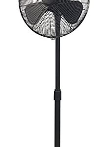 HUNTER 16" Adjustable 3 Speed Retro Pedestal Stand Floor Fan in Oil-Rubbed Bronze