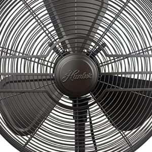 HUNTER 16" Adjustable 3 Speed Retro Pedestal Stand Floor Fan in Oil-Rubbed Bronze