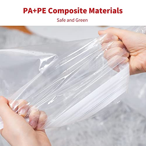 Hanging Vacuum Storage Bags, 6 Pack Large Hanging Space Saver Bags, Hanging Storage Bags for Clothes, Clothes Storage Bags Vacuum Sealed for Suits, Dress, Jackets, Closet Organizer for Moving Supplies(53.1x27.6 in)