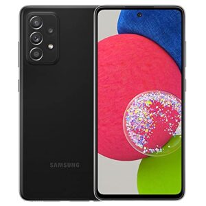 samsung galaxy a52 (5g) 128gb a526u 6.5" display quad camera smartphone - black (renewed) (at&t unlocked)