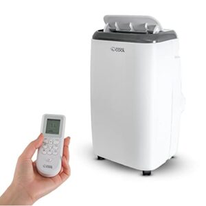 commericial cool cpt10wb remote control portable air conditioner, 14000 btu, white