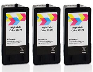 primera 53374 tri-color ink cartridge 3-pack for lx500, lx500c, rx500