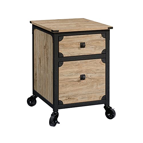 Sauder Steel River Pedestal File Cabinet, L: 20.87" x W: 23.86" x H: 26.58", Milled Mesquite Finish