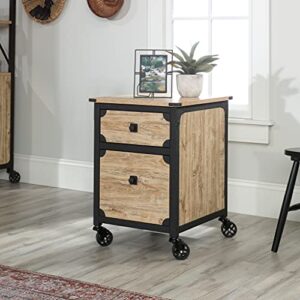 Sauder Steel River Pedestal File Cabinet, L: 20.87" x W: 23.86" x H: 26.58", Milled Mesquite Finish