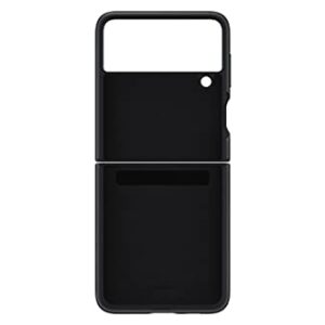 SAMSUNG Galaxy Z Flip 3 Phone Case, Leather Protective Cover, Heavy Duty, Shockproof Smartphone Protector, US Version, Black,EF-VF711LBEGUS