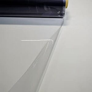 USA Fabric Store Clear Marine Vinyl 12 Gauge Double Clear Polished Poarch Enclosure 54" W by Yard