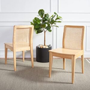 safavieh home collection benicio natural rattan dining chair (set of 2) dch1005d-set2, 0