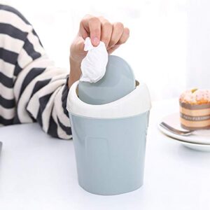 D-GROEE Mini Trash Can with Lid, Trash Can Durable Multipurpose Can Large Capacity Waste Container for Room Green