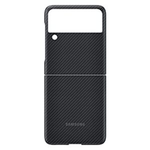 SAMSUNG Galaxy Z Flip 3 Phone Case, Aramid Protective Cover, Heavy Duty, Shockproof Smartphone Protector, US Version, Black (EF-XF711SBEGUS)