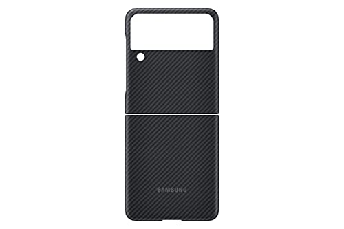 SAMSUNG Galaxy Z Flip 3 Phone Case, Aramid Protective Cover, Heavy Duty, Shockproof Smartphone Protector, US Version, Black (EF-XF711SBEGUS)