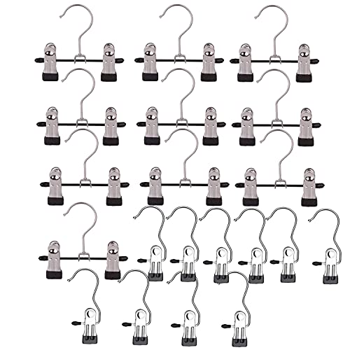 JOINSI 20 Pack Boot Hangers Closet Hanging Clips Laundry Hooks for Hats, Pants, Towel, Socks, Handbags, Bags, Underwear