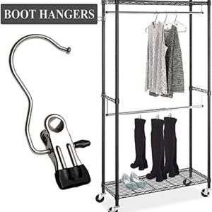 JOINSI 20 Pack Boot Hangers Closet Hanging Clips Laundry Hooks for Hats, Pants, Towel, Socks, Handbags, Bags, Underwear