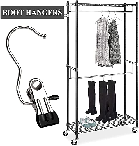 JOINSI 20 Pack Boot Hangers Closet Hanging Clips Laundry Hooks for Hats, Pants, Towel, Socks, Handbags, Bags, Underwear