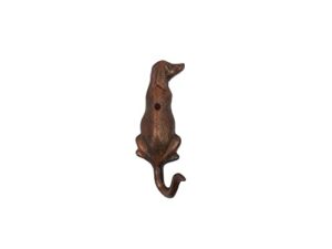 handcrafted nautical decor rustic copper cast iron dog hook 6"