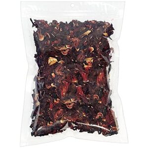 hibiscus flower treat (8oz)- healthy natural dried flower herbivore treat - chinchillas, guinea pigs, rabbits, prairie dogs, degus, hamsters, rats, squirrels, sugar gliders & other small pets