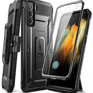 SUPCASE Unicorn Beetle Pro Series Case Designed for Samsung Galaxy S21 FE 5G (2022 Release), Full-Body Dual Layer Rugged Holster & Kickstand Case with Built-in Screen Protector (Black)