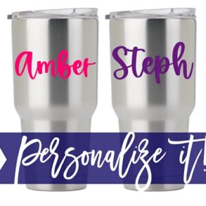 Personalized Name Decal for Yeti Cup, Tumbler, Water Bottle, Laptop, car Window or Other Hard and Smooth Surface Your Choice of Color & Style | Decals by ADavis