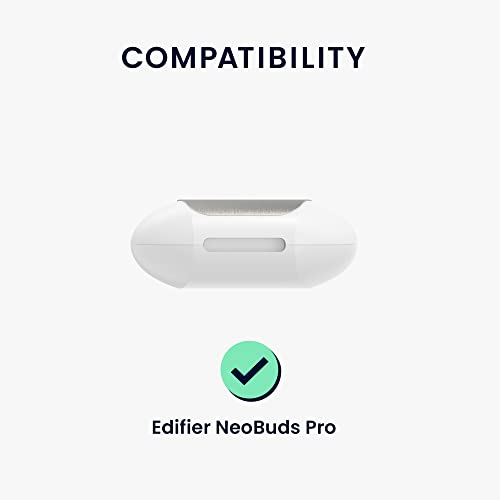 kwmobile Silicone Case Compatible with Edifier NeoBuds Pro - Case Protective Cover for Headphones - Black