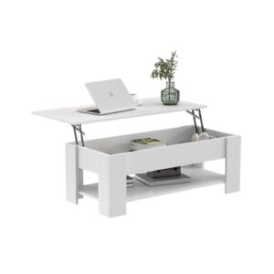 gadroad lift top coffee table (white)