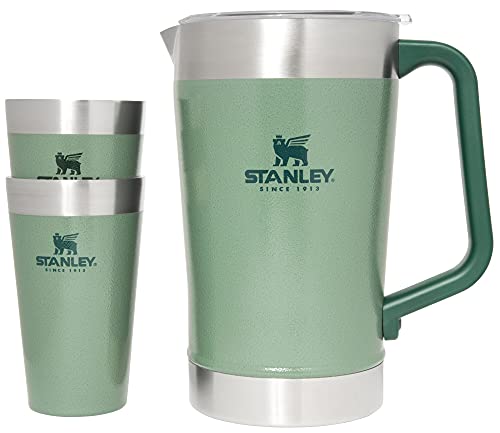 Stanley 10-10390-001 The Stay-Chill Classic Pitcher Set Hammertone Green 64OZ / 1.9L + 2 x 16OZ / .47L