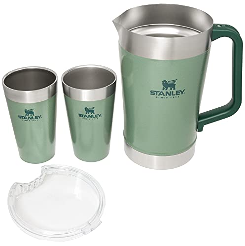 Stanley 10-10390-001 The Stay-Chill Classic Pitcher Set Hammertone Green 64OZ / 1.9L + 2 x 16OZ / .47L