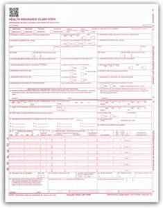 securitydocs 500 cms-1500 health insurance claim forms, laser/inkjet compatible (hcfa form 1500 version 02-12) 8.5x11, 500 forms (59211)